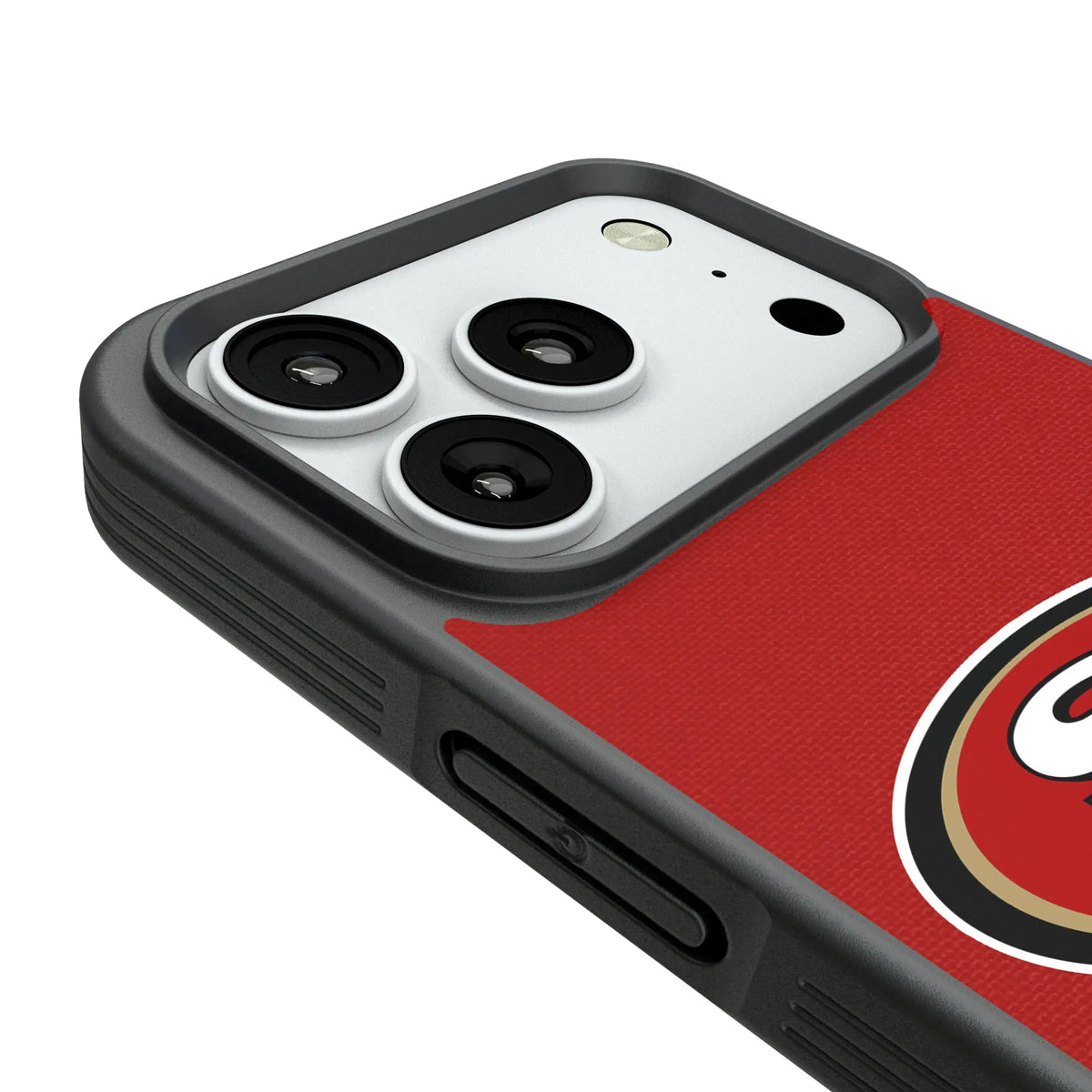 San Francisco 49ers Stripe iPhone Bump Phone Case for Apple iPhone - Detail#Device_iPhone 18 Pro