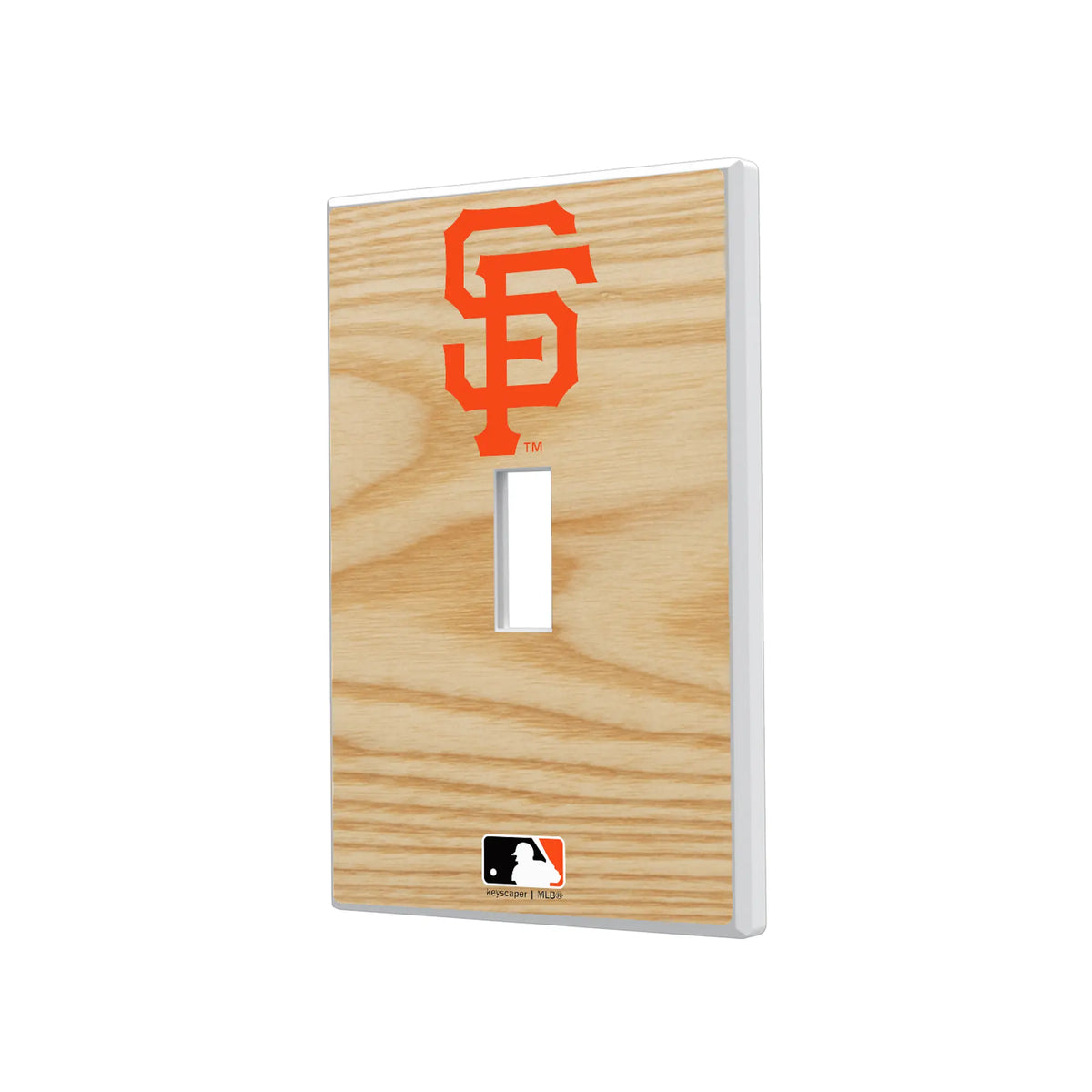 San Francisco Giants Baseball Bat Hidden-Screw Light Switch Plate#Style_Single Toggle