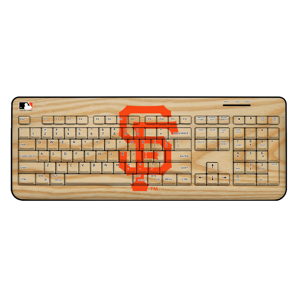 San Francisco Giants Baseball Bat Wireless USB Keyboard