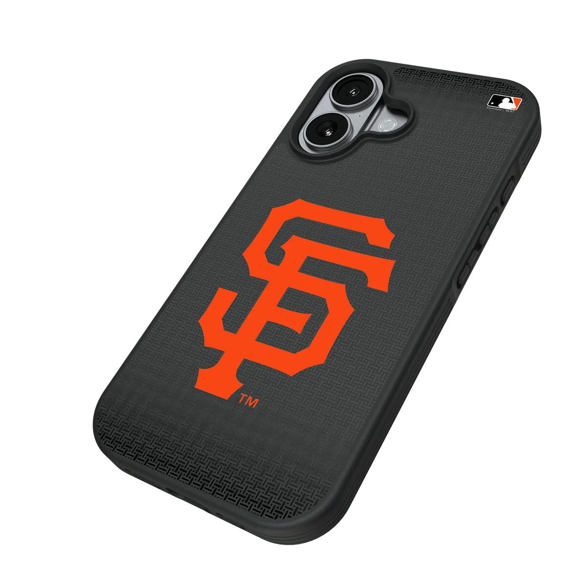 San Francisco Giants Linen iPhone Bump Phone Case for Apple iPhone - Isometric View#Device_iPhone 17