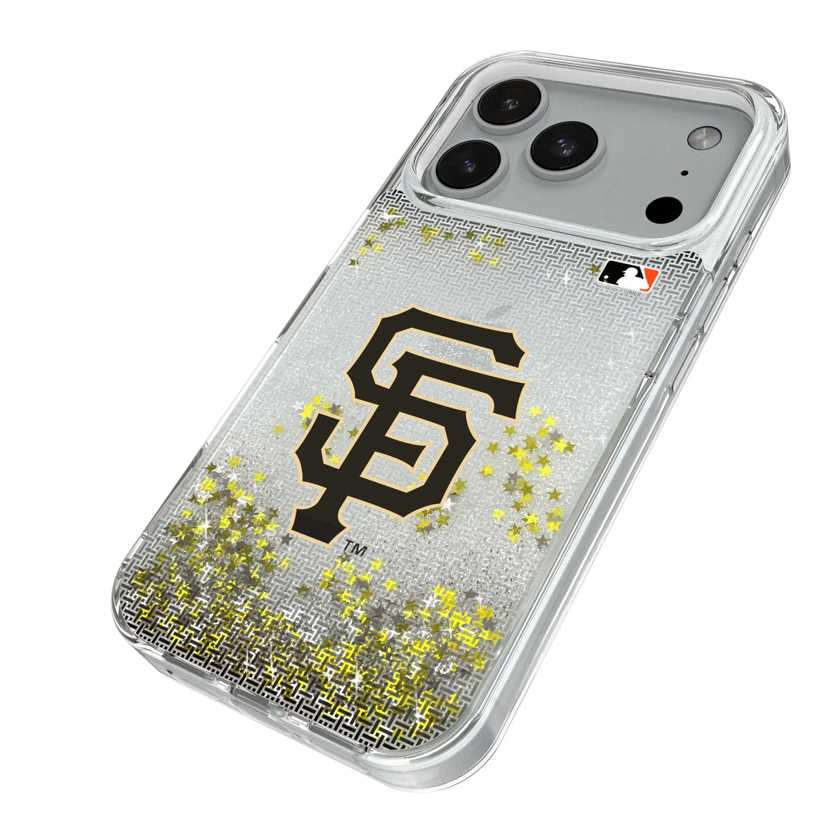 San Francisco Giants Linen iPhone Glitter Phone Case for Apple iPhone - Isometric View#Device_iPhone 18 Pro