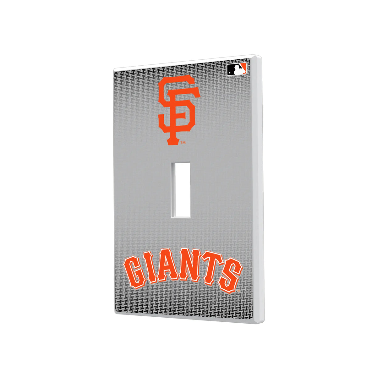 San Francisco Giants Linen Hidden-Screw Light Switch Plate#Style_Single Toggle