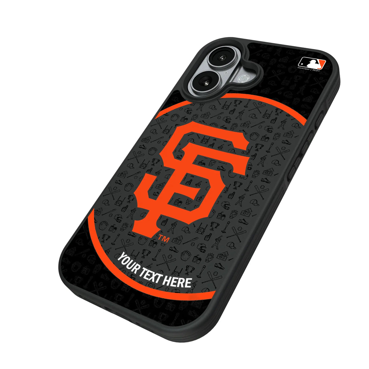San Francisco Giants Personalized Circle iPhone Bump Phone Case for Apple iPhone - Isometric View#Device_iPhone 17