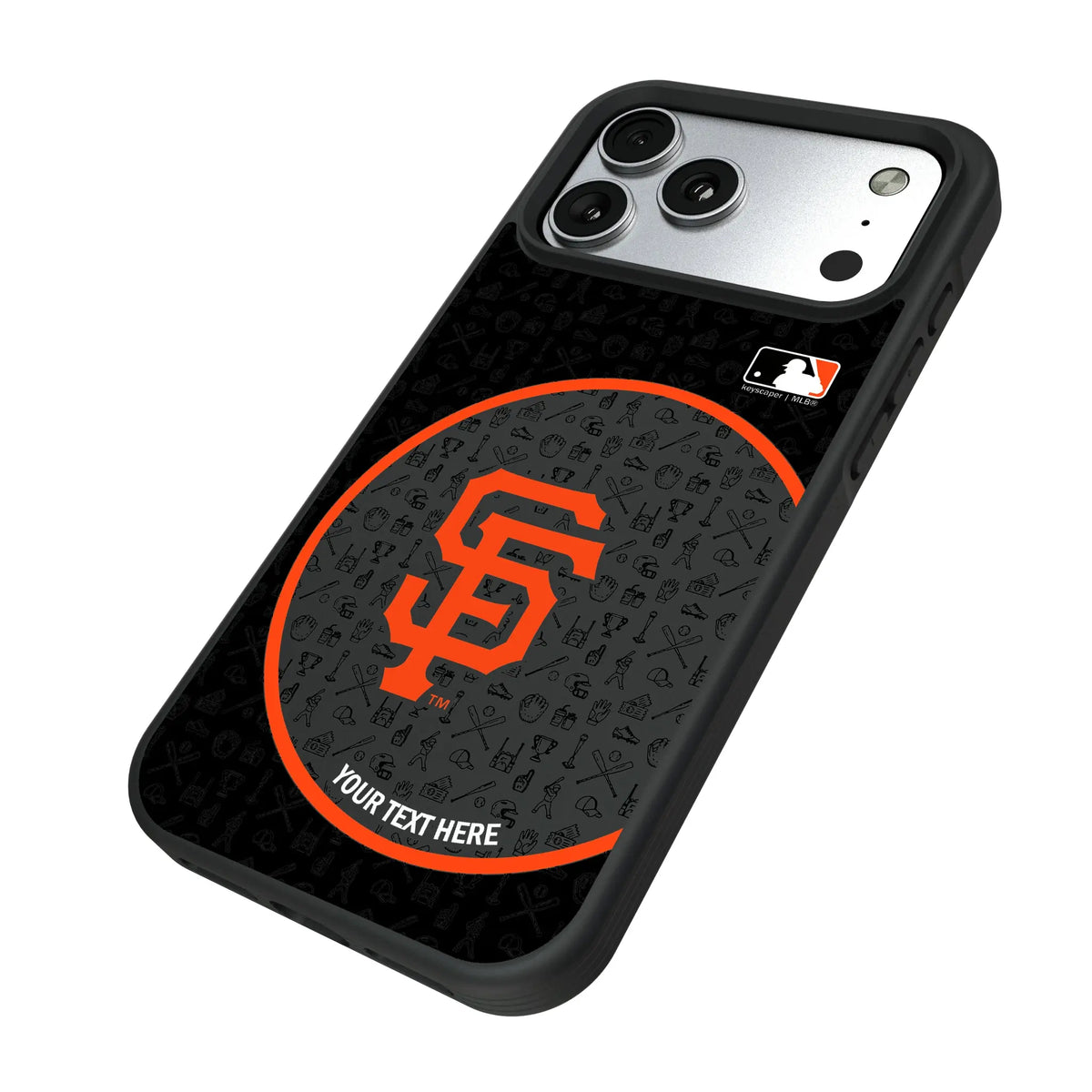 San Francisco Giants Personalized Circle iPhone Bump Phone Case for Apple iPhone - Isometric View#Device_iPhone 17 Pro Max