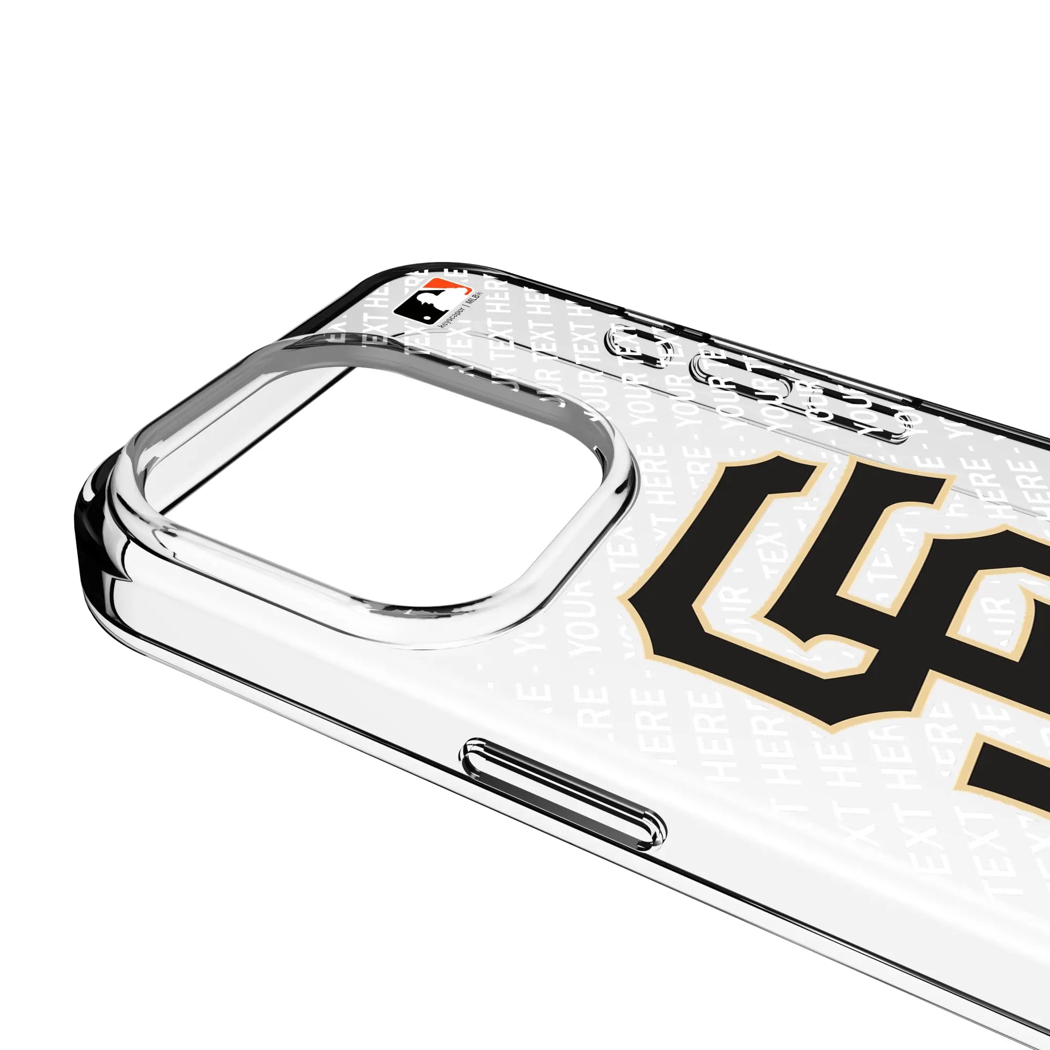 San Francisco Giants Personalized EndZone Plus iPhone Clear Phone Case for Apple iPhone - Detail