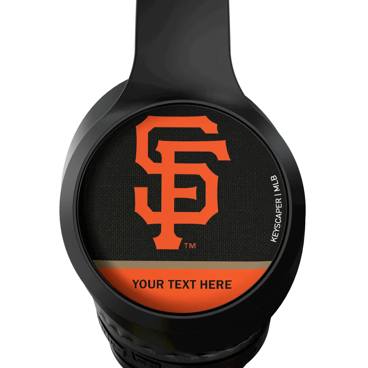 San Francisco Giants Personalized Endzone Solid Wireless Over-Ear Headphones With Case - Detail
