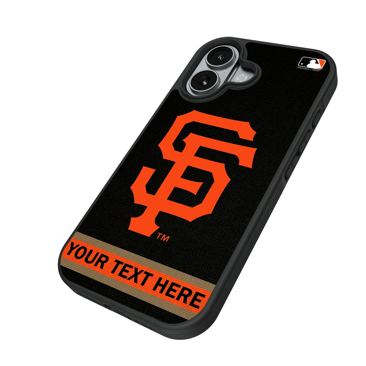 San Francisco Giants Personalized Stripe iPhone Bump Phone Case for Apple iPhone - Isometric View#Device_iPhone 17