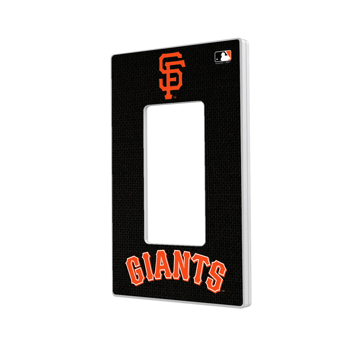San Francisco Giants Solid Hidden-Screw Light Switch Plate#Style_Single Rocker