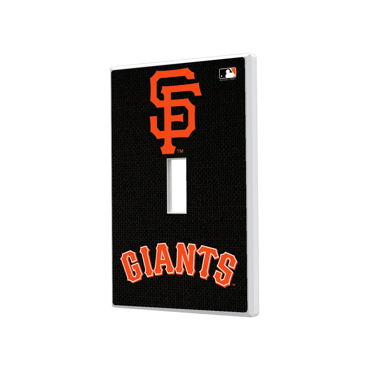 San Francisco Giants Solid Hidden-Screw Light Switch Plate#Style_Single Toggle