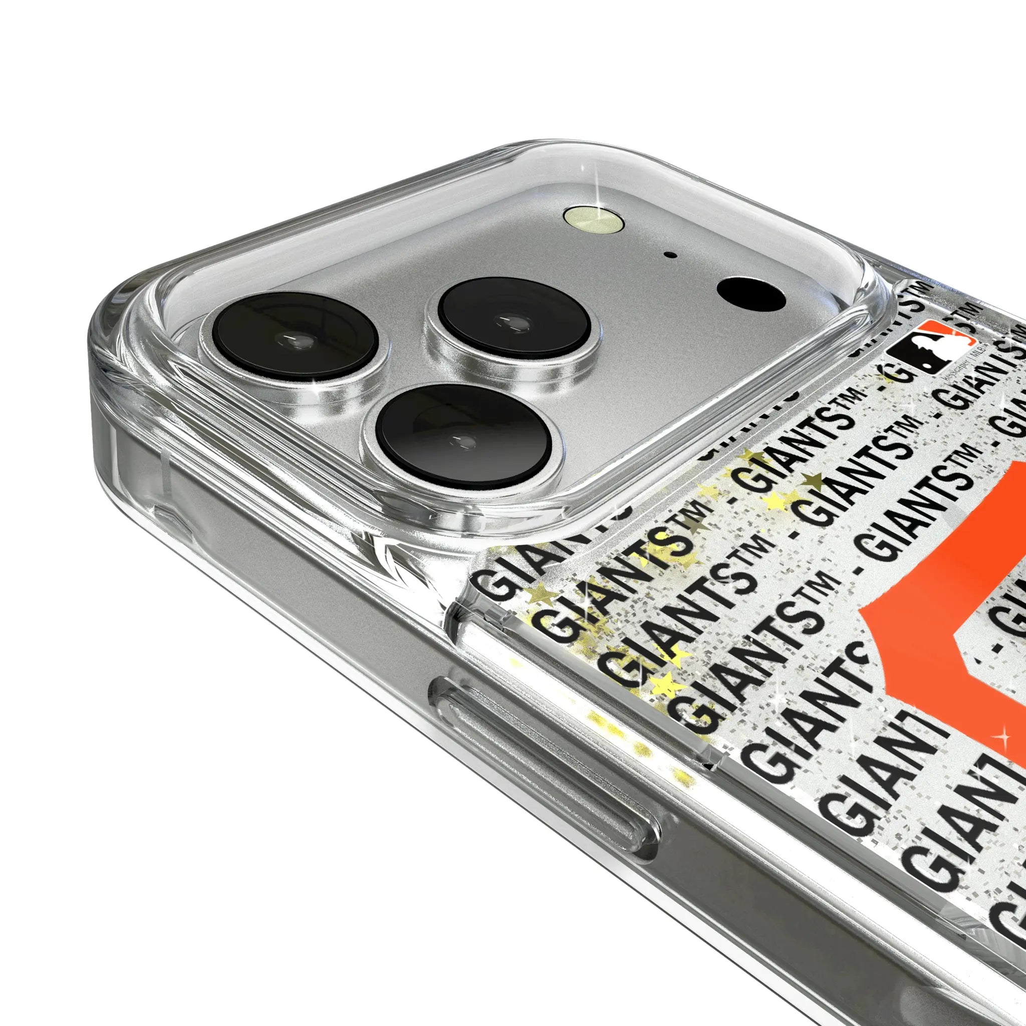 San Francisco Giants Text Backdrop iPhone Glitter Phone Case for Apple iPhone - Detail
