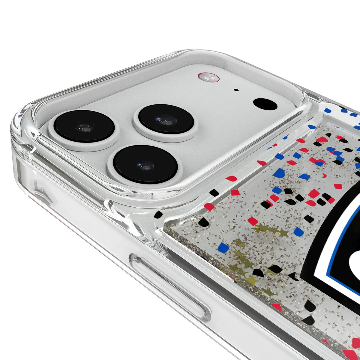 San Jose Earthquakes Confetti iPhone Glitter Phone Case for Apple iPhone - Detail#Device_iPhone 18 Pro Max