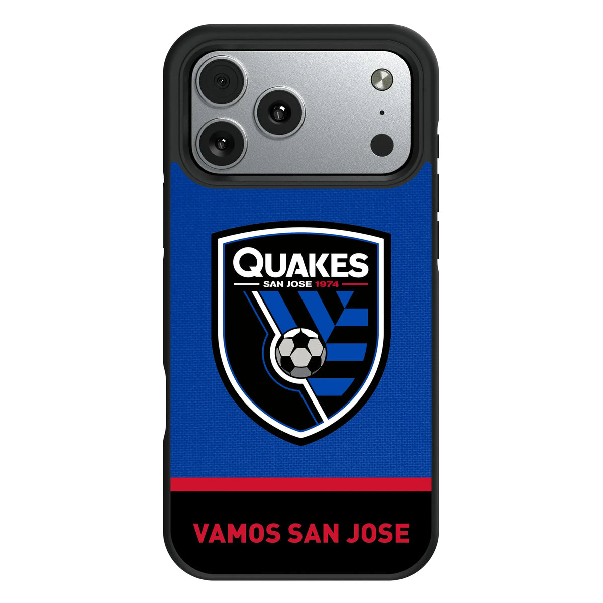 San Jose Earthquakes Endzone Solid iPhone Bump Phone Case for Apple iPhone#Device_iPhone 17 Pro Max