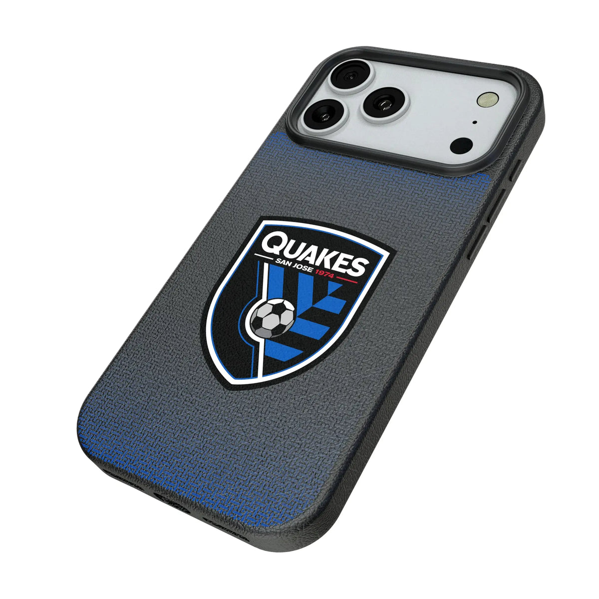 San Jose Earthquakes Linen iPhone MagSafe Compatible Phone Case for Apple iPhone - Isometric View#Device_iPhone 18 Pro Max