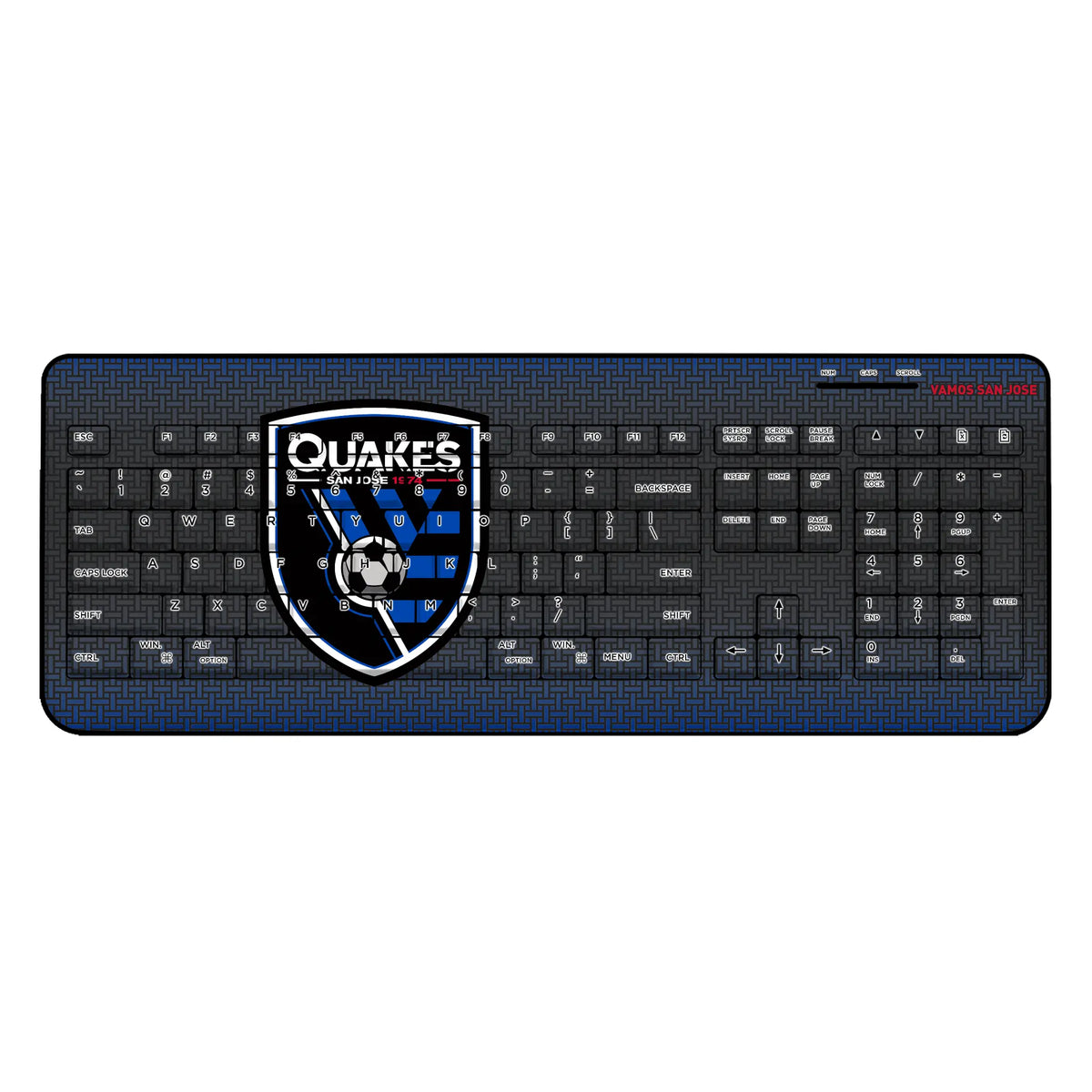 San Jose Earthquakes Linen Wireless USB Keyboard