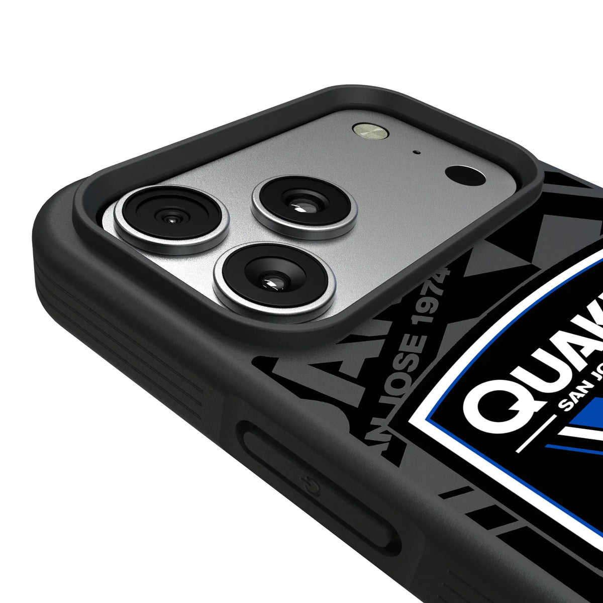 San Jose Earthquakes Monocolor Tilt iPhone Bump Phone Case for Apple iPhone - Detail#Device_iPhone 17 Pro Max