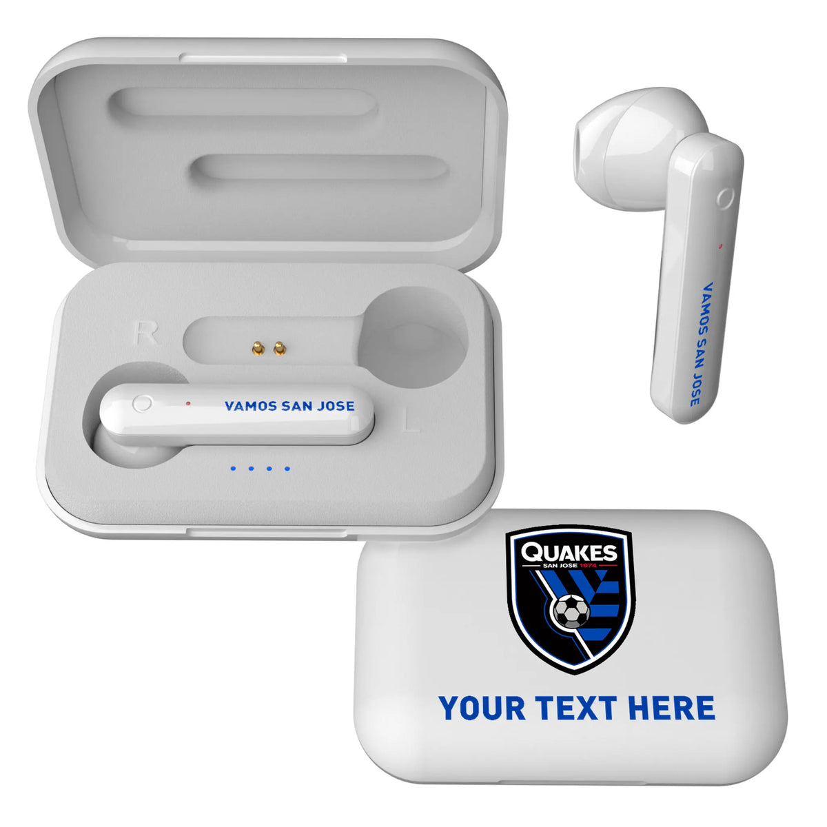 San Jose Earthquakes Personalized Insignia Wireless TWS Earbuds
