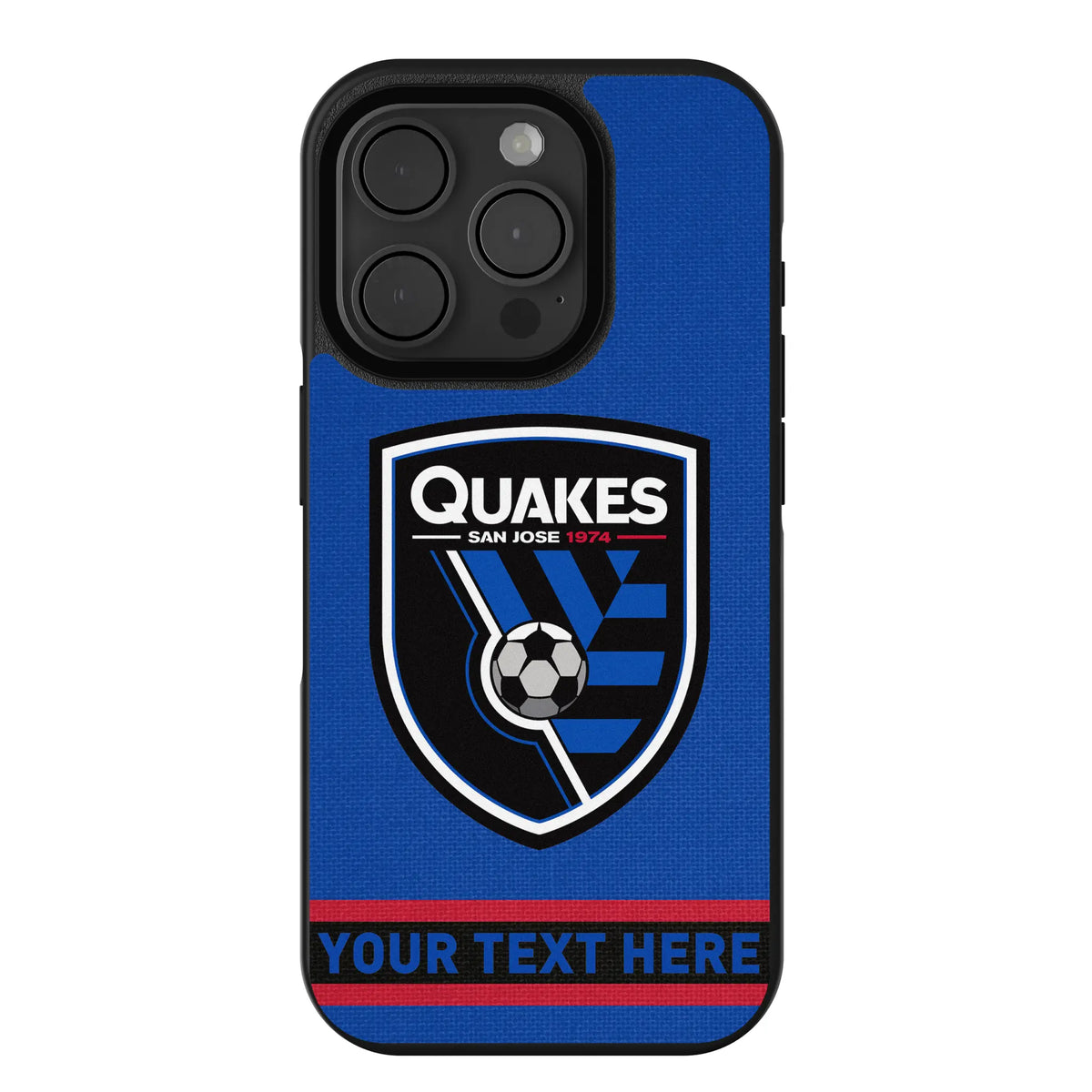 San Jose Earthquakes Personalized Stripe iPhone Bump Phone Case for Apple iPhone