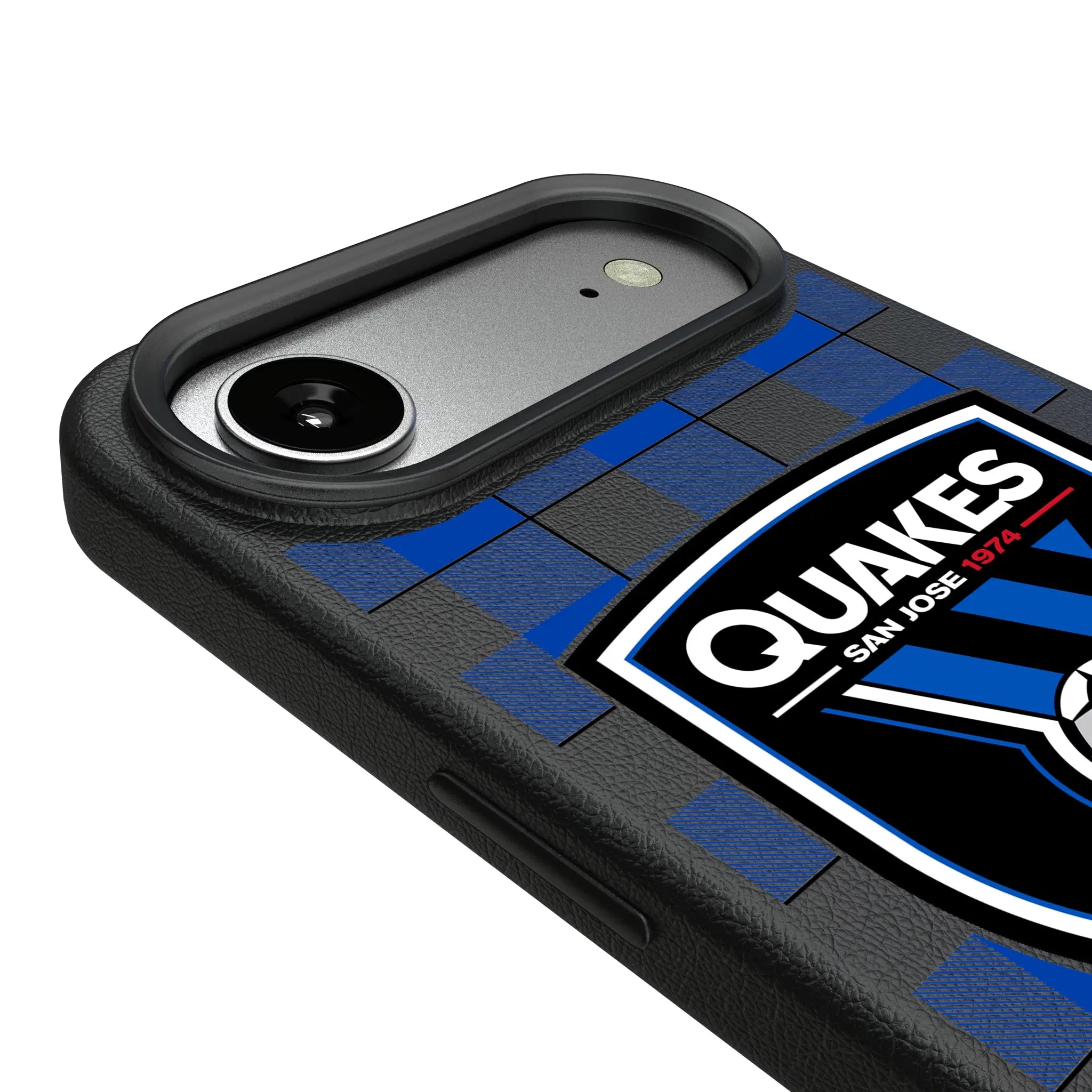 San Jose Earthquakes Plaid iPhone MagSafe Compatible Phone Case for Apple iPhone - Detail#Device_iPhone Air