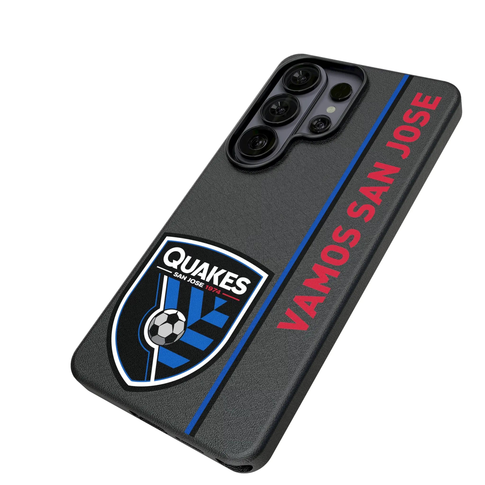 San Jose Earthquakes Sidebar Galaxy MagSafe Compatible Phone Case for Samsung Galaxy - Isometric View#Device_Galaxy S26 Ultra