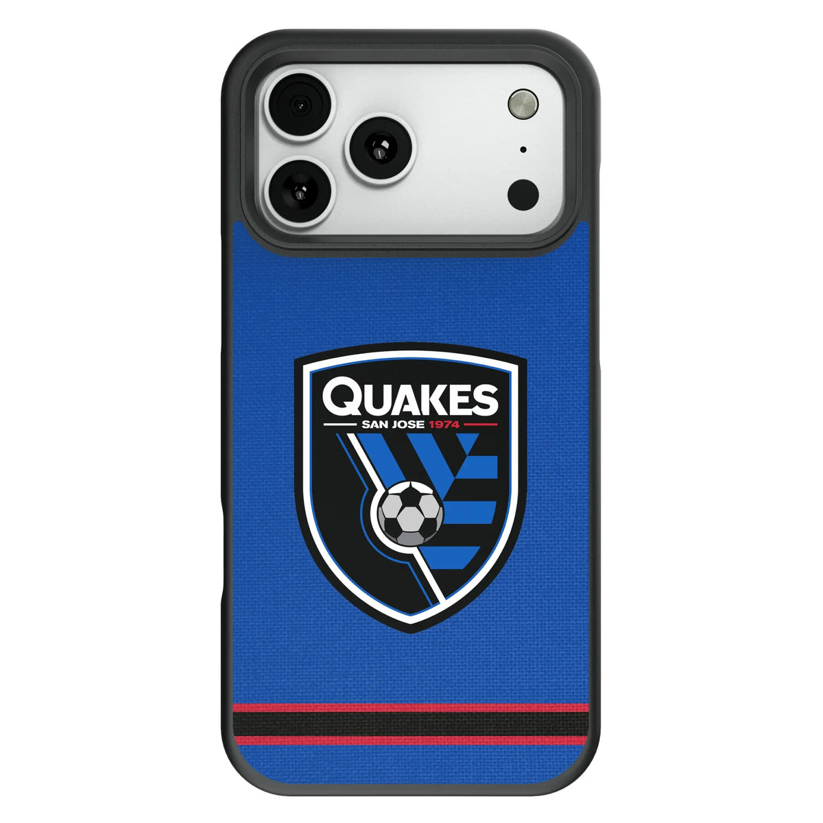 San Jose Earthquakes Stripe Bump Phone Case for Apple iPhone