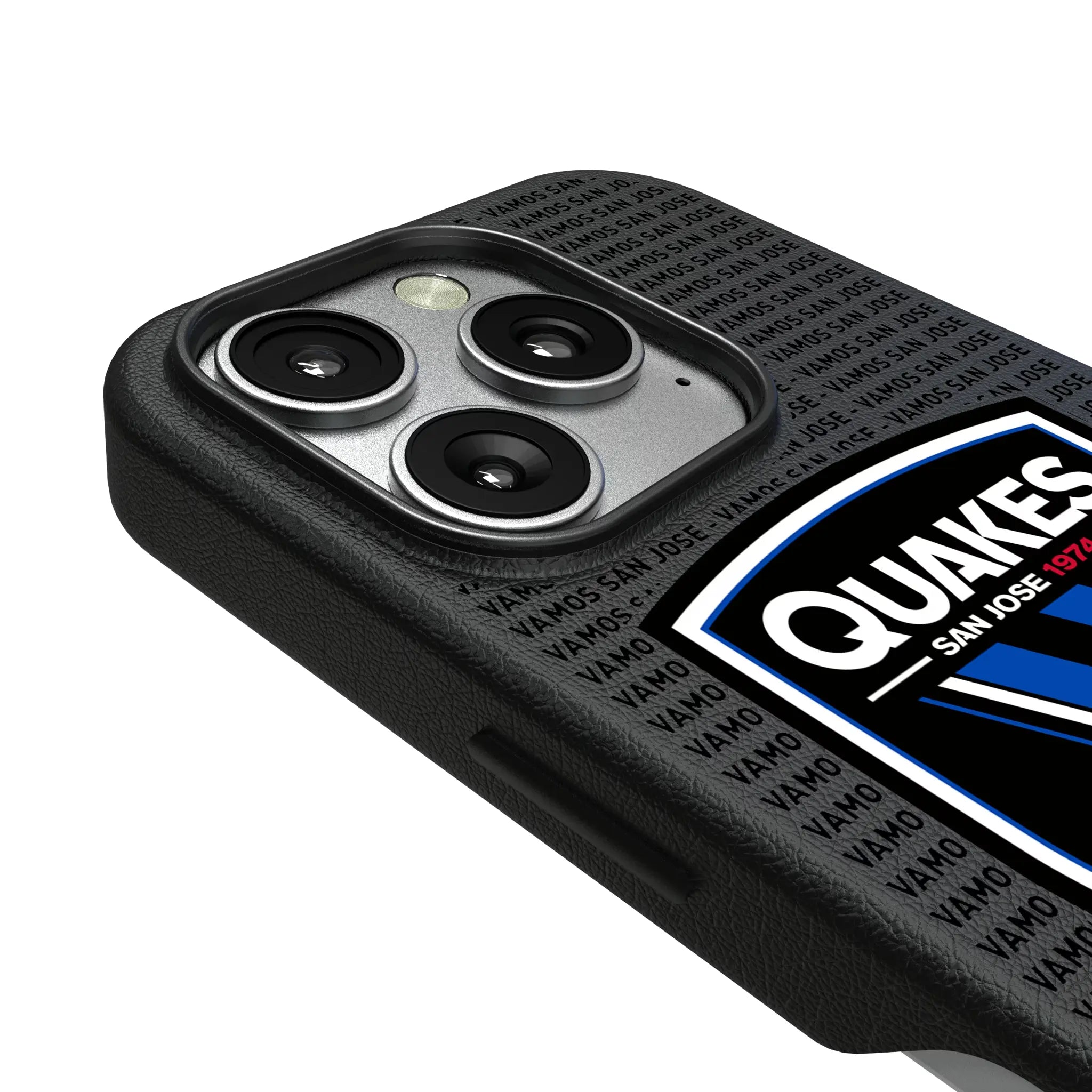 San Jose Earthquakes Text Backdrop iPhone MagSafe Compatible Phone Case for Apple iPhone - Detail