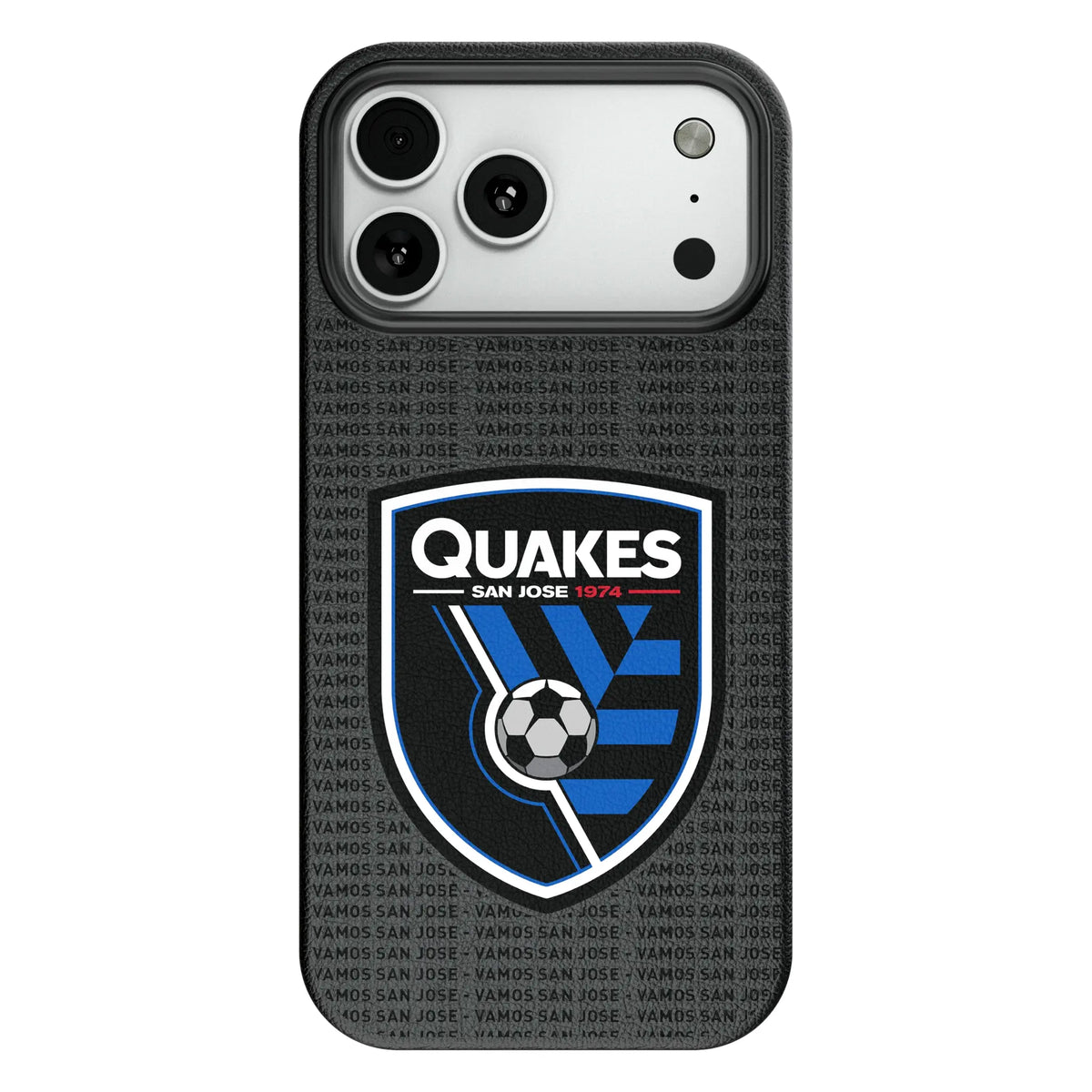 San Jose Earthquakes Text Backdrop MagSafe Compatible Phone Case for Apple iPhone