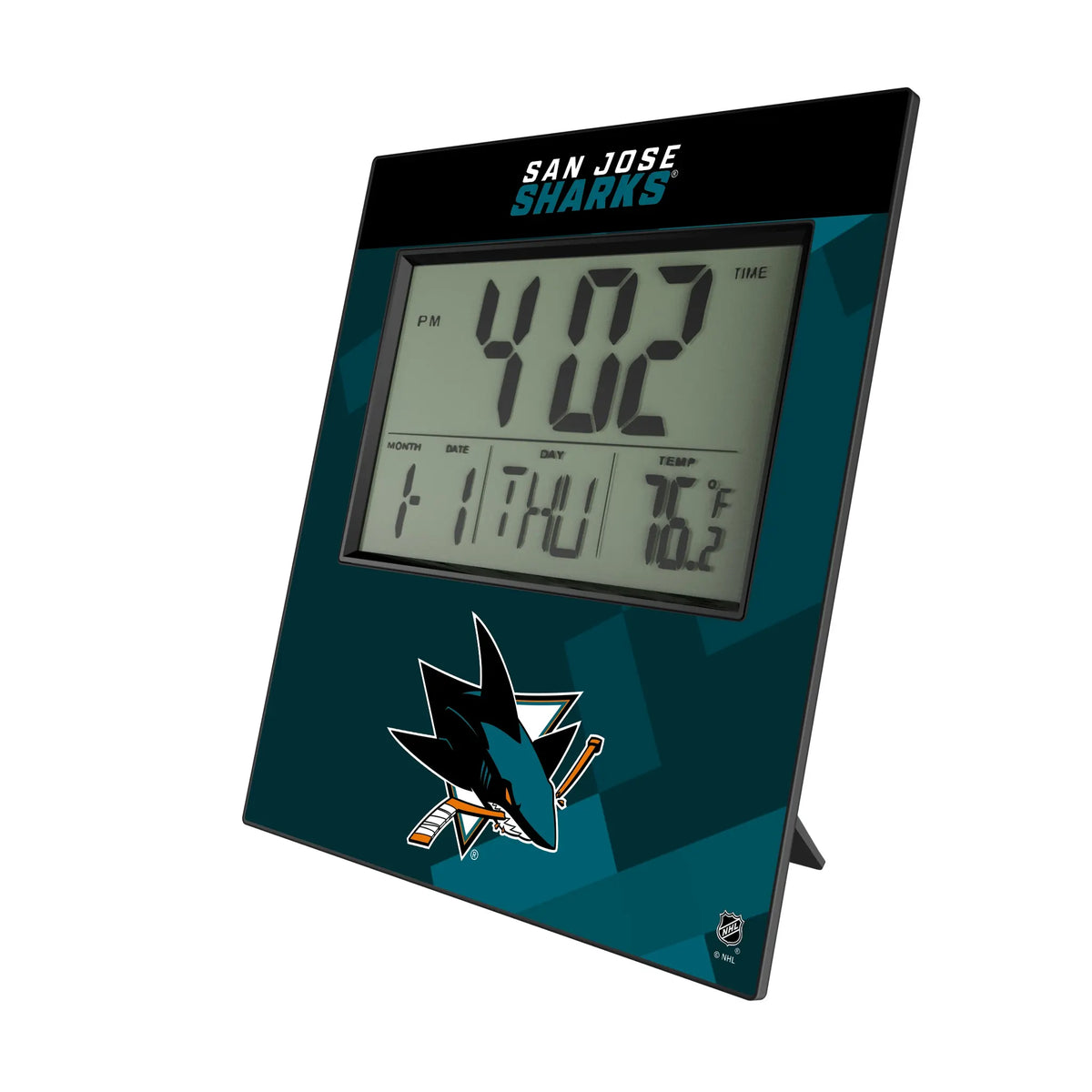 San Jose Sharks Color Block Wall Clock