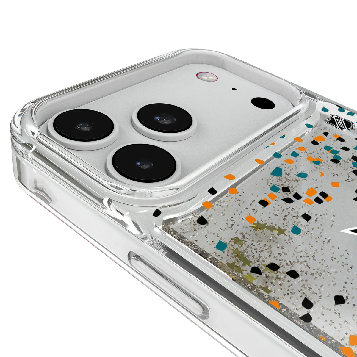 San Jose Sharks Confetti iPhone Glitter Phone Case for Apple iPhone - Detail#Device_iPhone 18 Pro Max