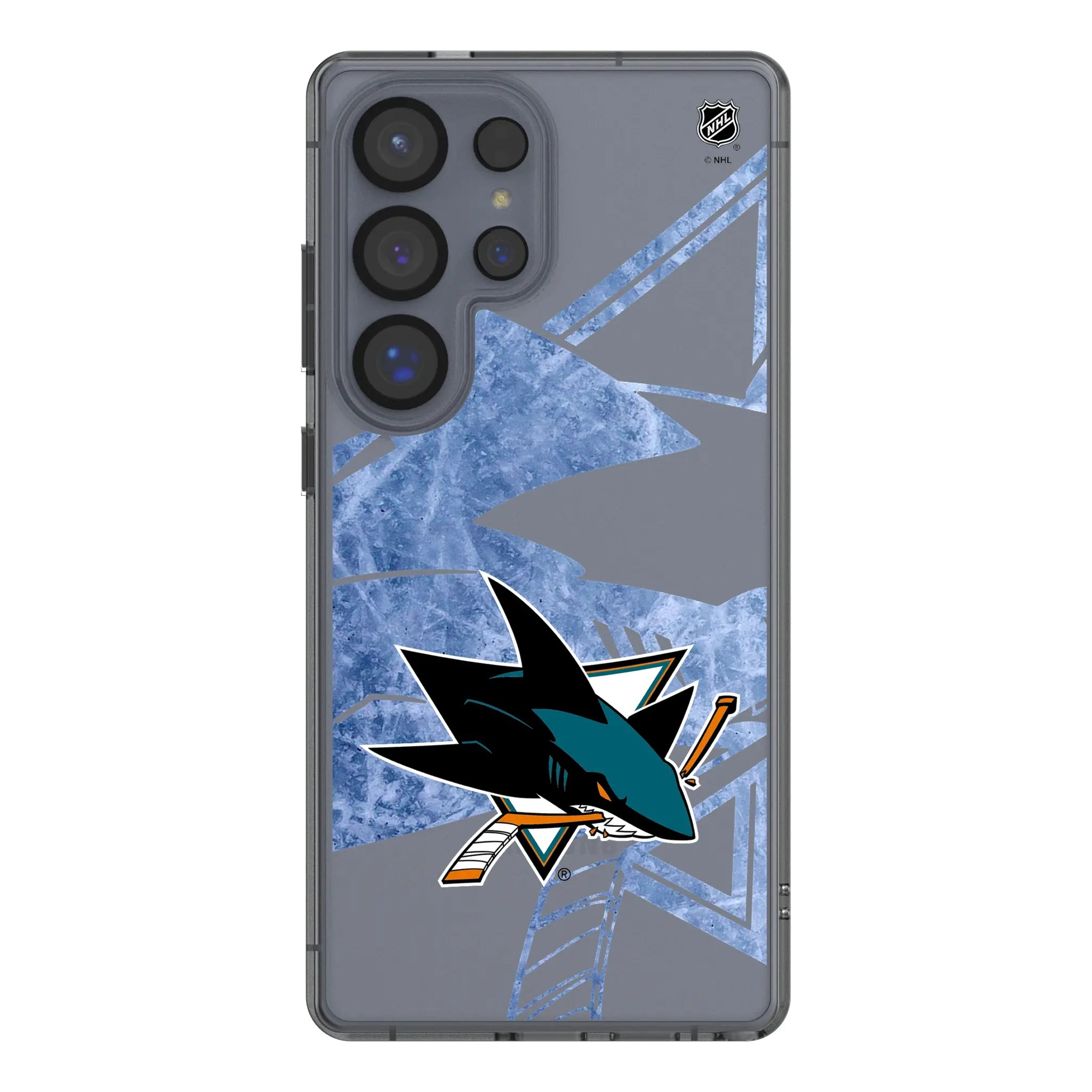 San Jose Sharks Ice Tilt Galaxy Clear Phone Case for Samsung Galaxy#Device_Galaxy S25 Ultra