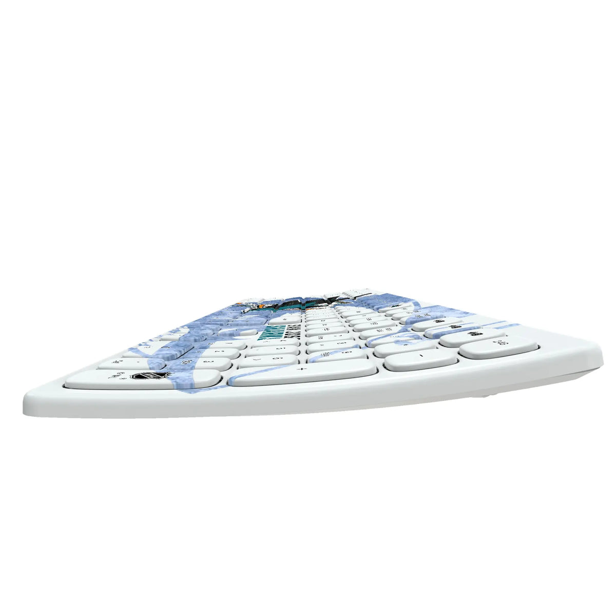 San Jose Sharks Ice Tilt KKB605 Curved Wireless Keyboard