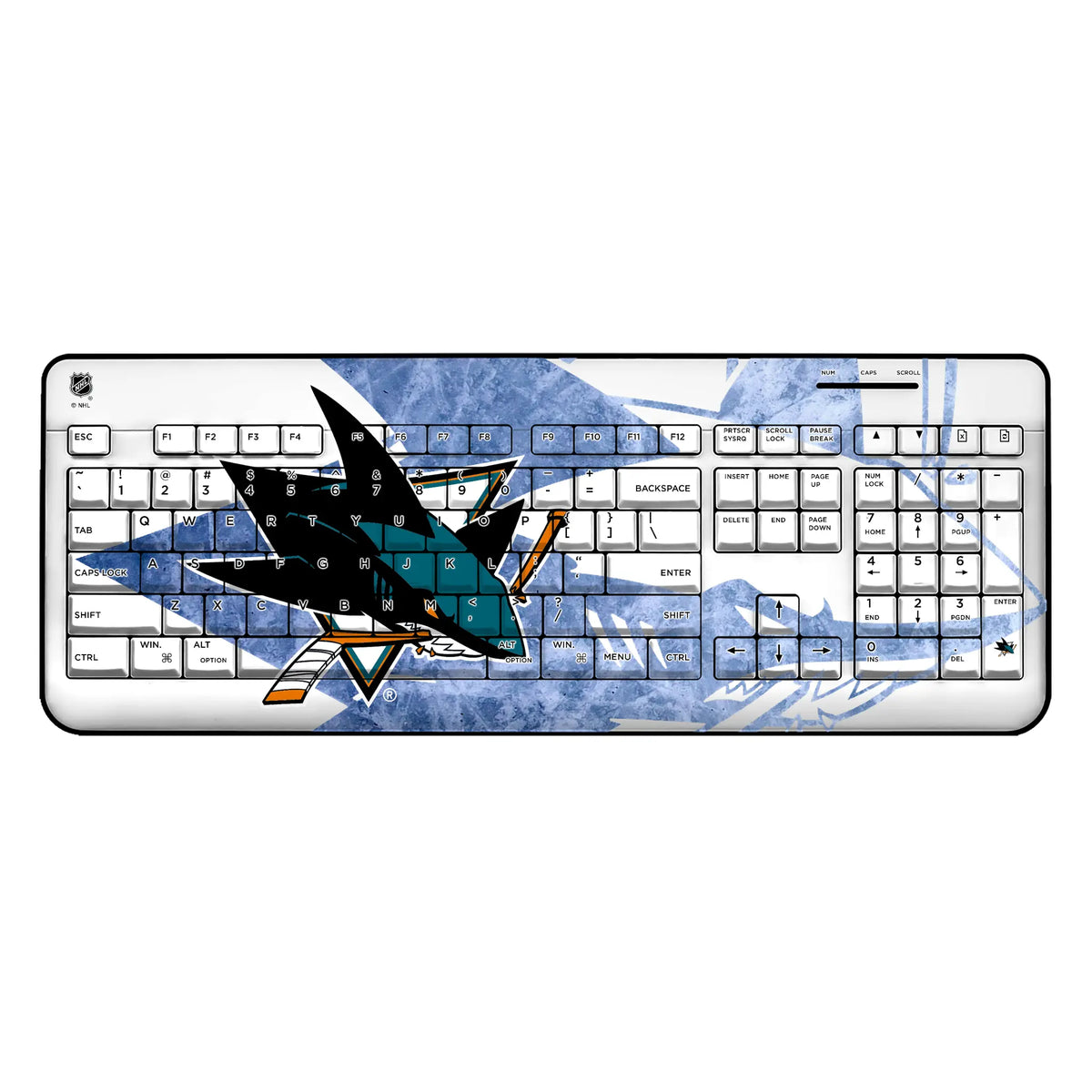 San Jose Sharks Ice Tilt Wireless USB Keyboard