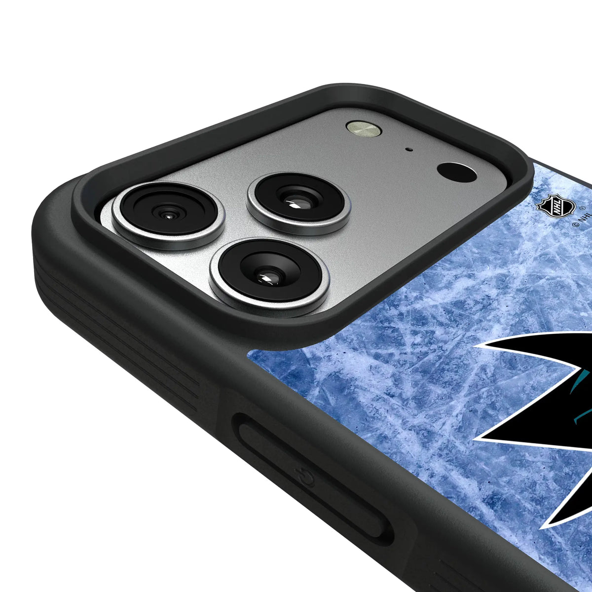 San Jose Sharks Ice Wordmark iPhone Bump Phone Case for Apple iPhone - Detail#Device_iPhone 17 Pro Max