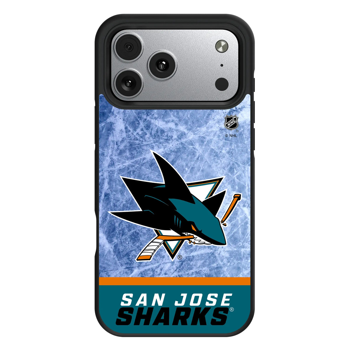 San Jose Sharks Ice Wordmark iPhone Bump Phone Case for Apple iPhone#Device_iPhone 17 Pro Max