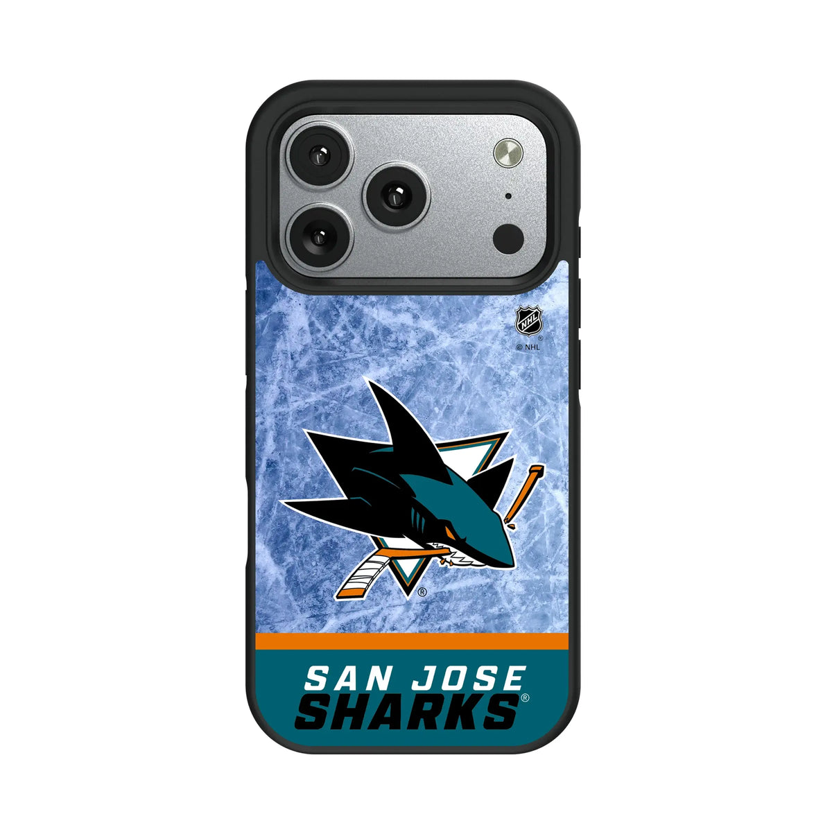 San Jose Sharks Ice Wordmark iPhone Bump Phone Case for Apple iPhone#Device_iPhone 17 Pro
