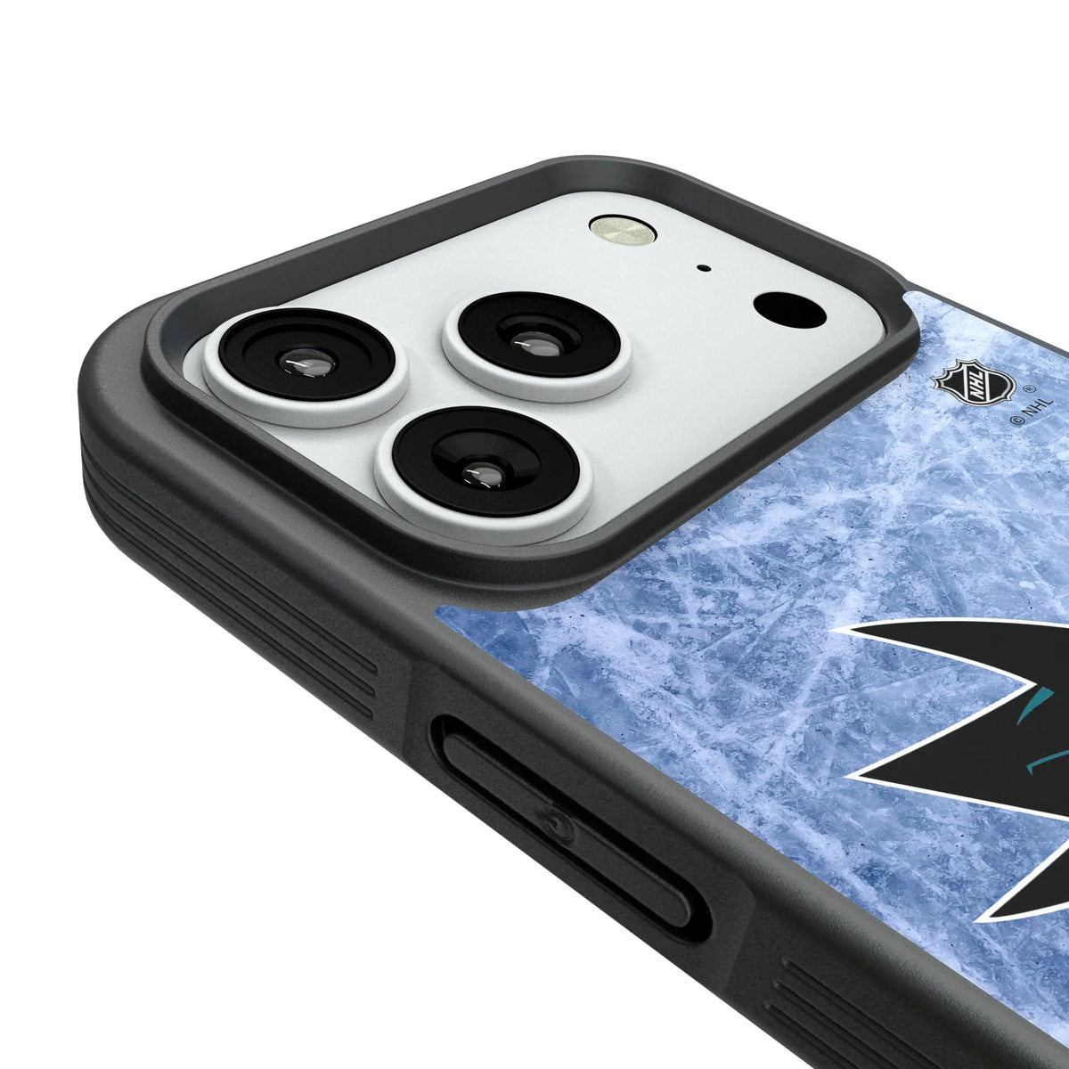 San Jose Sharks Ice Wordmark iPhone Bump Phone Case for Apple iPhone - Detail#Device_iPhone 18 Pro