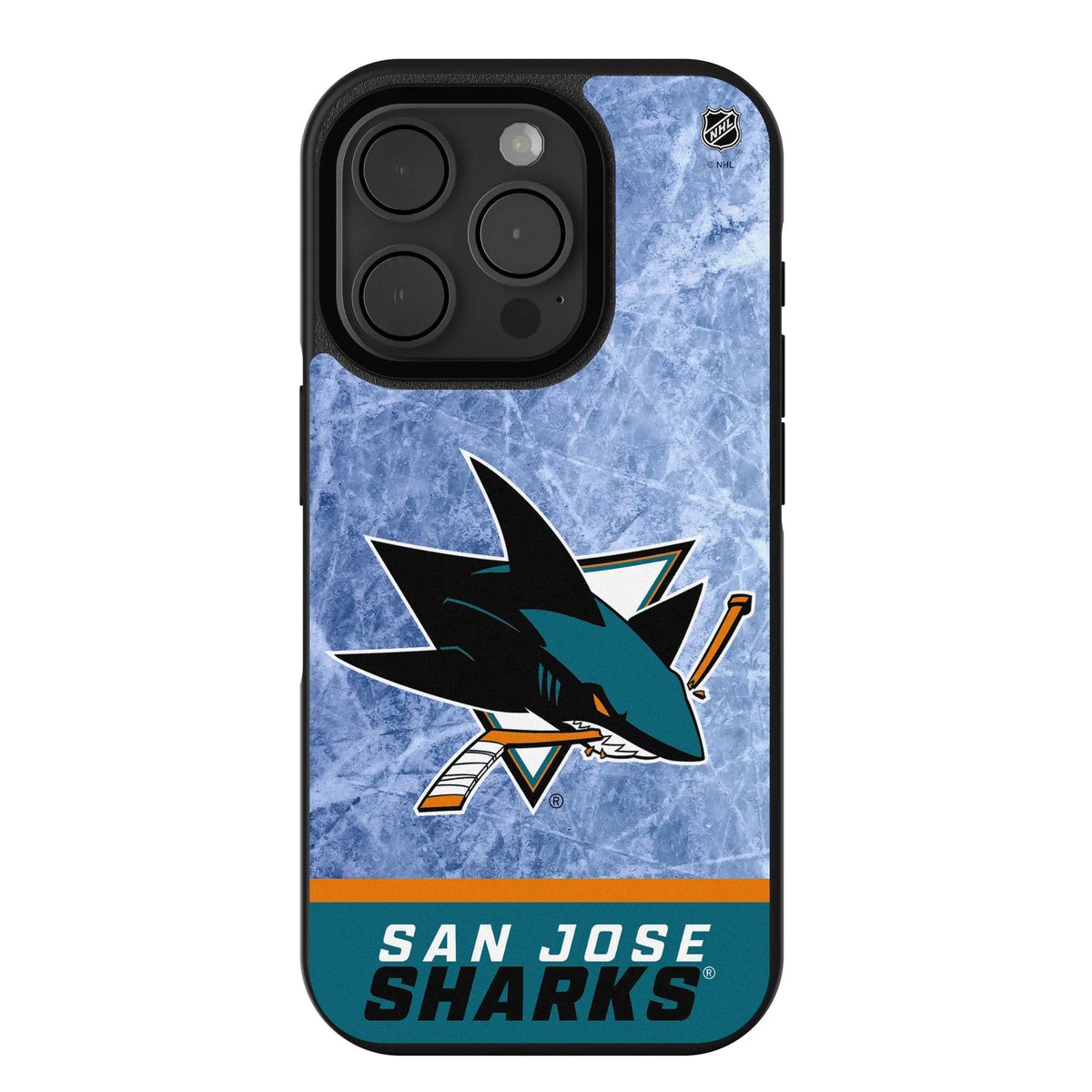 San Jose Sharks Ice Wordmark iPhone Bump Phone Case for Apple iPhone