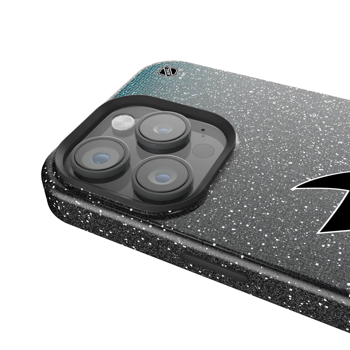 San Jose Sharks Linen iPhone Bling Phone Case for Apple iPhone - Detail
