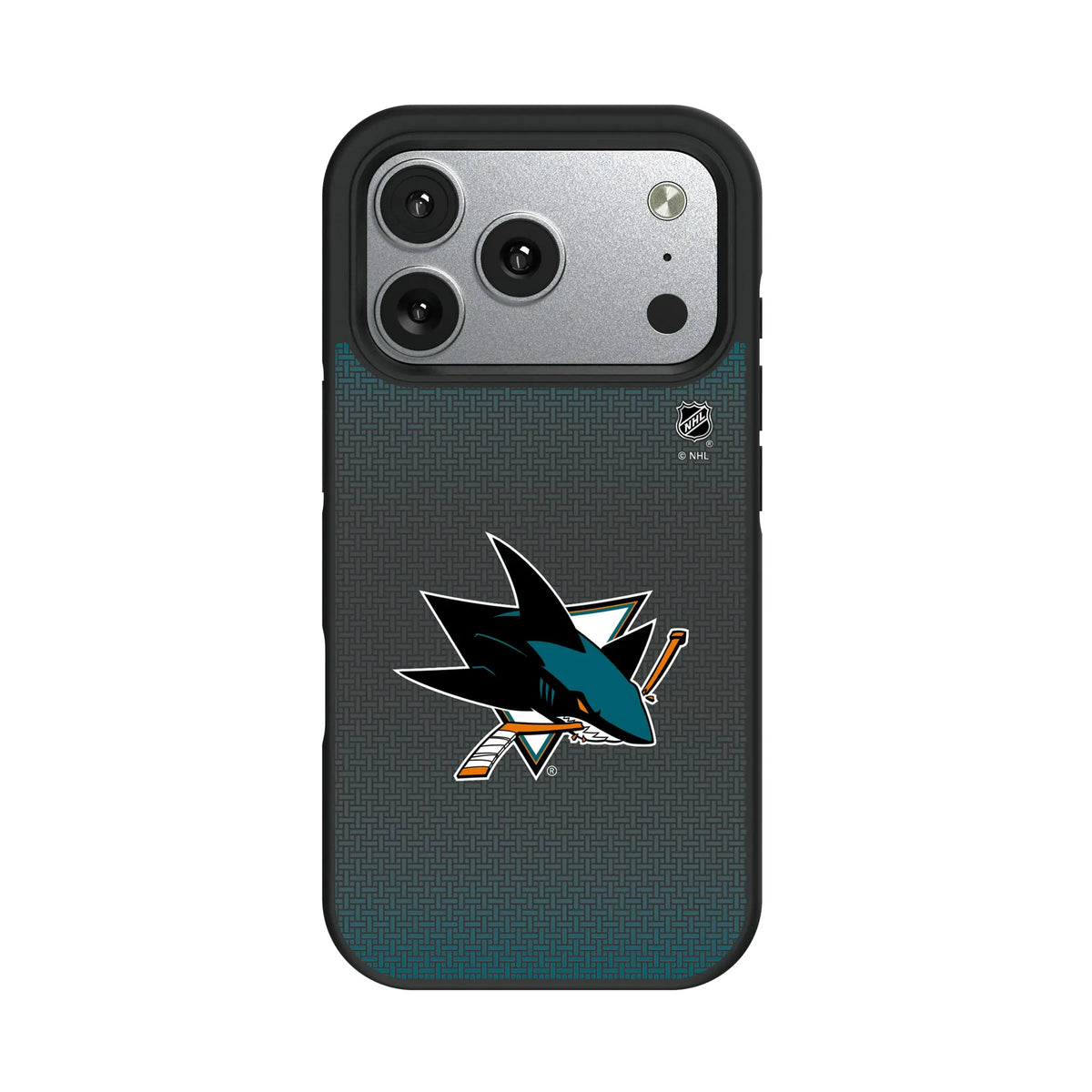 San Jose Sharks Linen iPhone Bump Phone Case for Apple iPhone#Device_iPhone 17 Pro