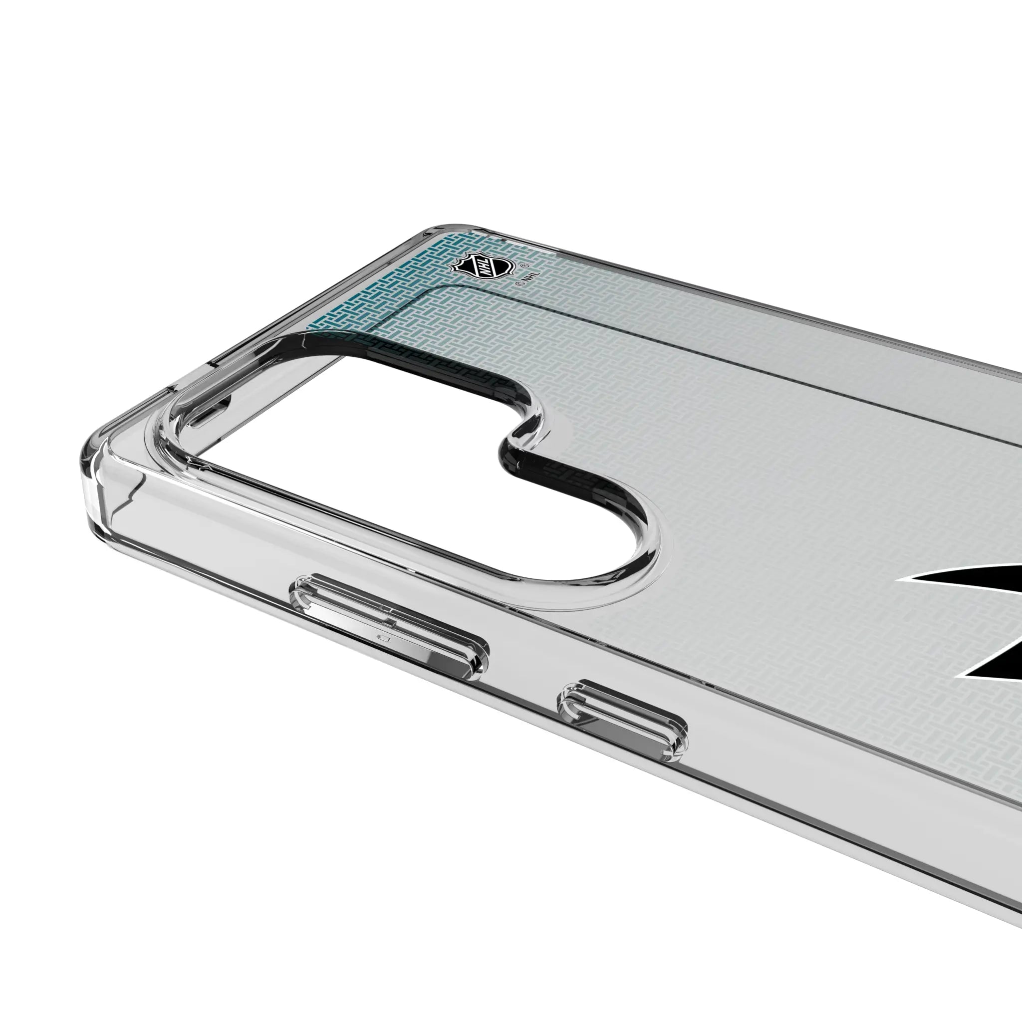 San Jose Sharks Linen Galaxy Clear Phone Case for Samsung Galaxy - Detail#Device_Galaxy S25 Ultra