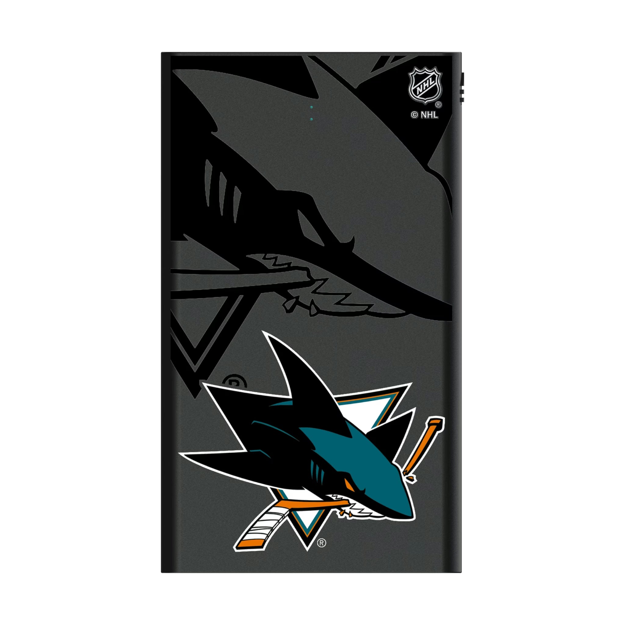 San Jose Sharks Monocolor Tilt 5000mAh Flat Powerbank