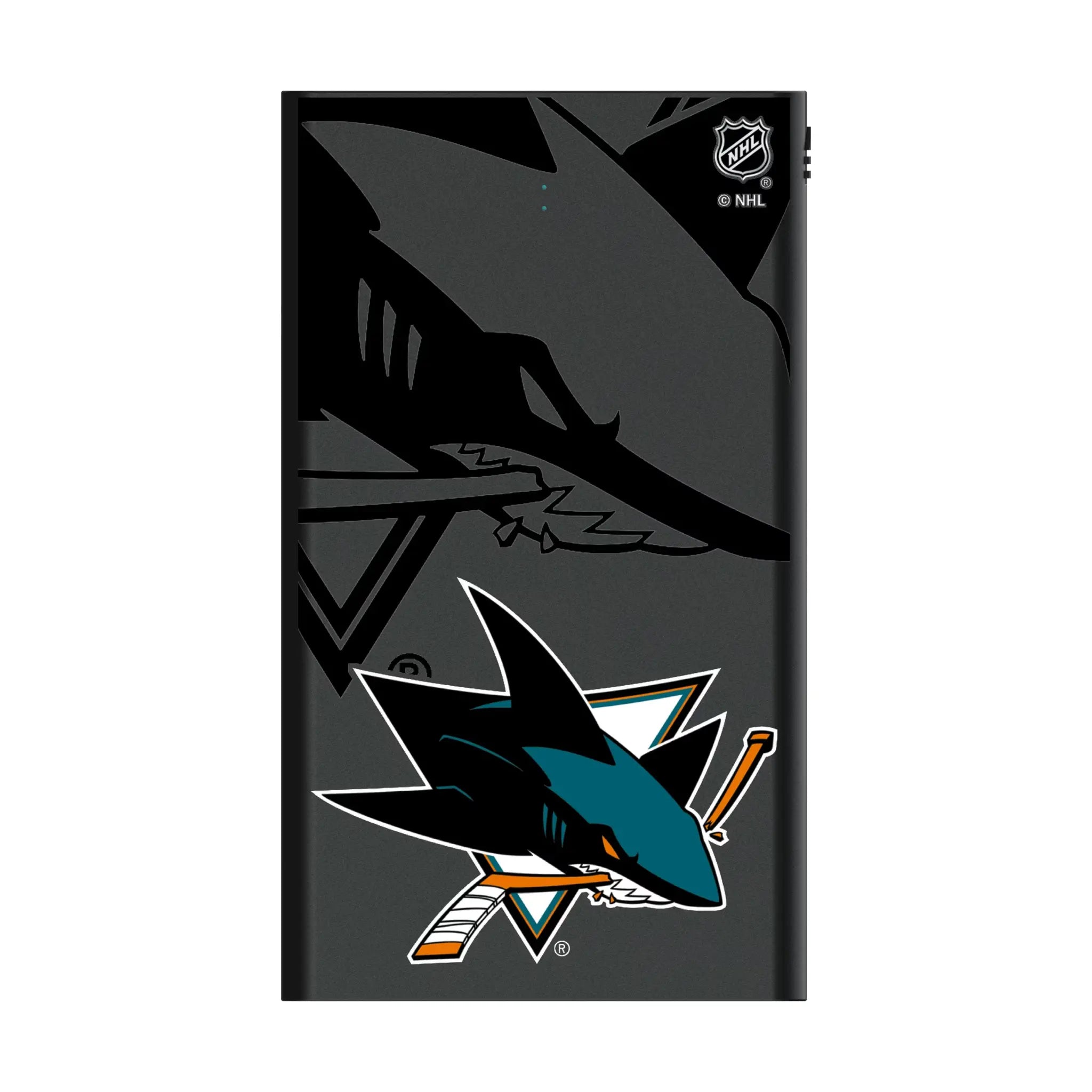 San Jose Sharks Monocolor Tilt 5000mAh Flat Power Bank
