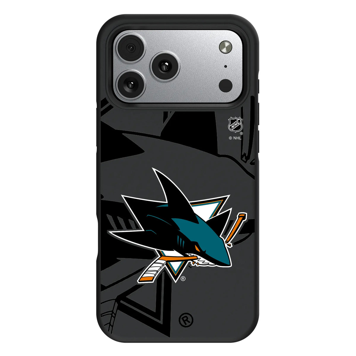San Jose Sharks Monocolor Tilt iPhone Bump Phone Case for Apple iPhone#Device_iPhone 17 Pro Max