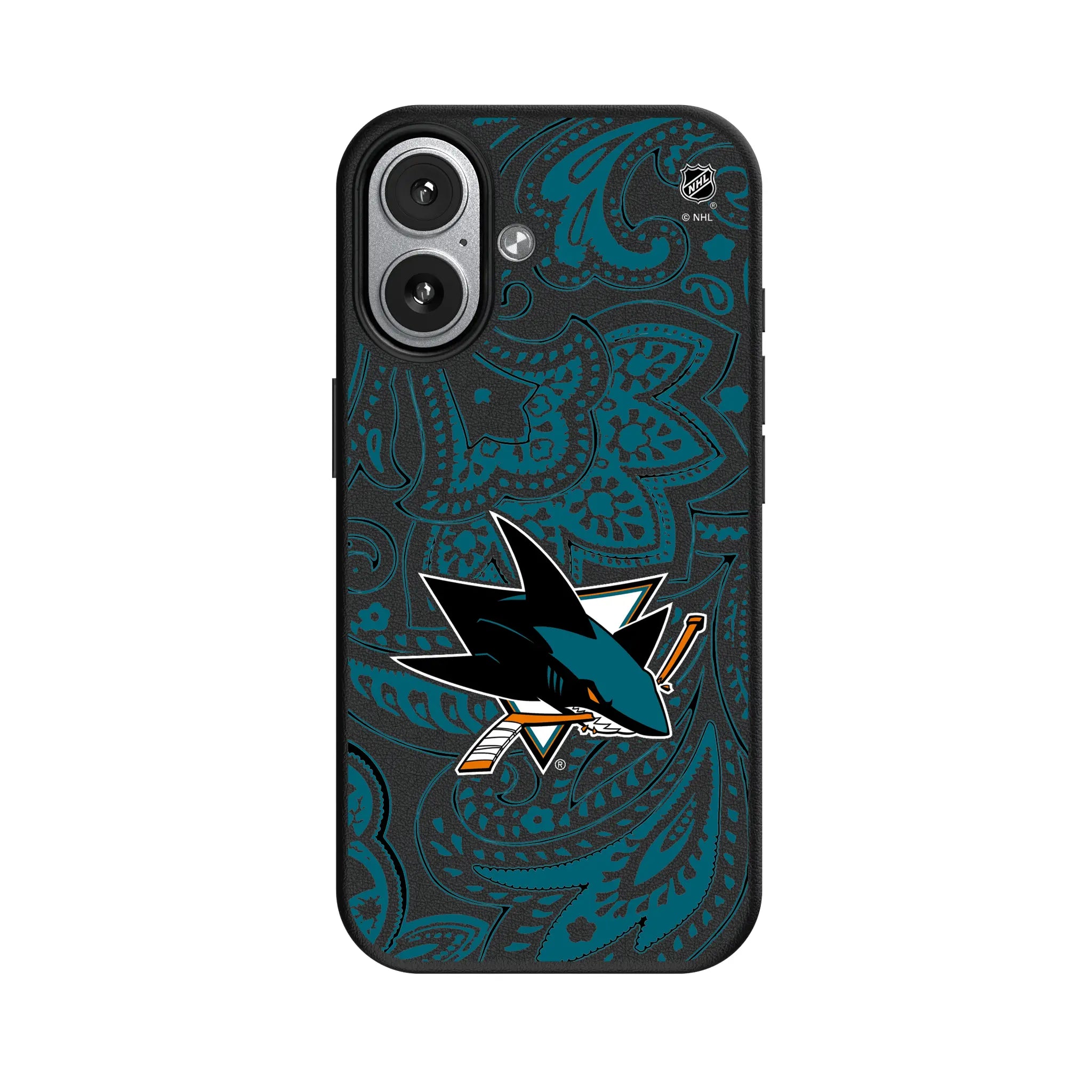 San Jose Sharks Paisley iPhone MagSafe Compatible Phone Case for Apple iPhone#Device_iPhone 17