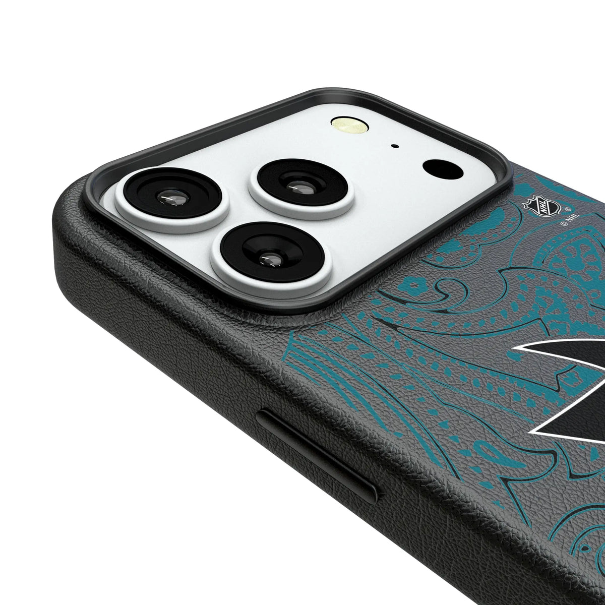 San Jose Sharks Paisley iPhone MagSafe Compatible Phone Case for Apple iPhone - Detail#Device_iPhone 18 Pro