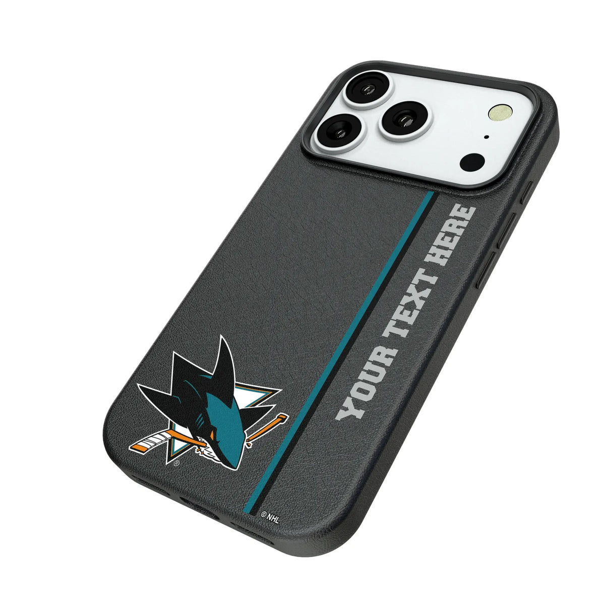 San Jose Sharks Personalized Sidebard iPhone MagSafe Compatible Phone Case for Apple iPhone - Isometric View#Device_iPhone 18 Pro