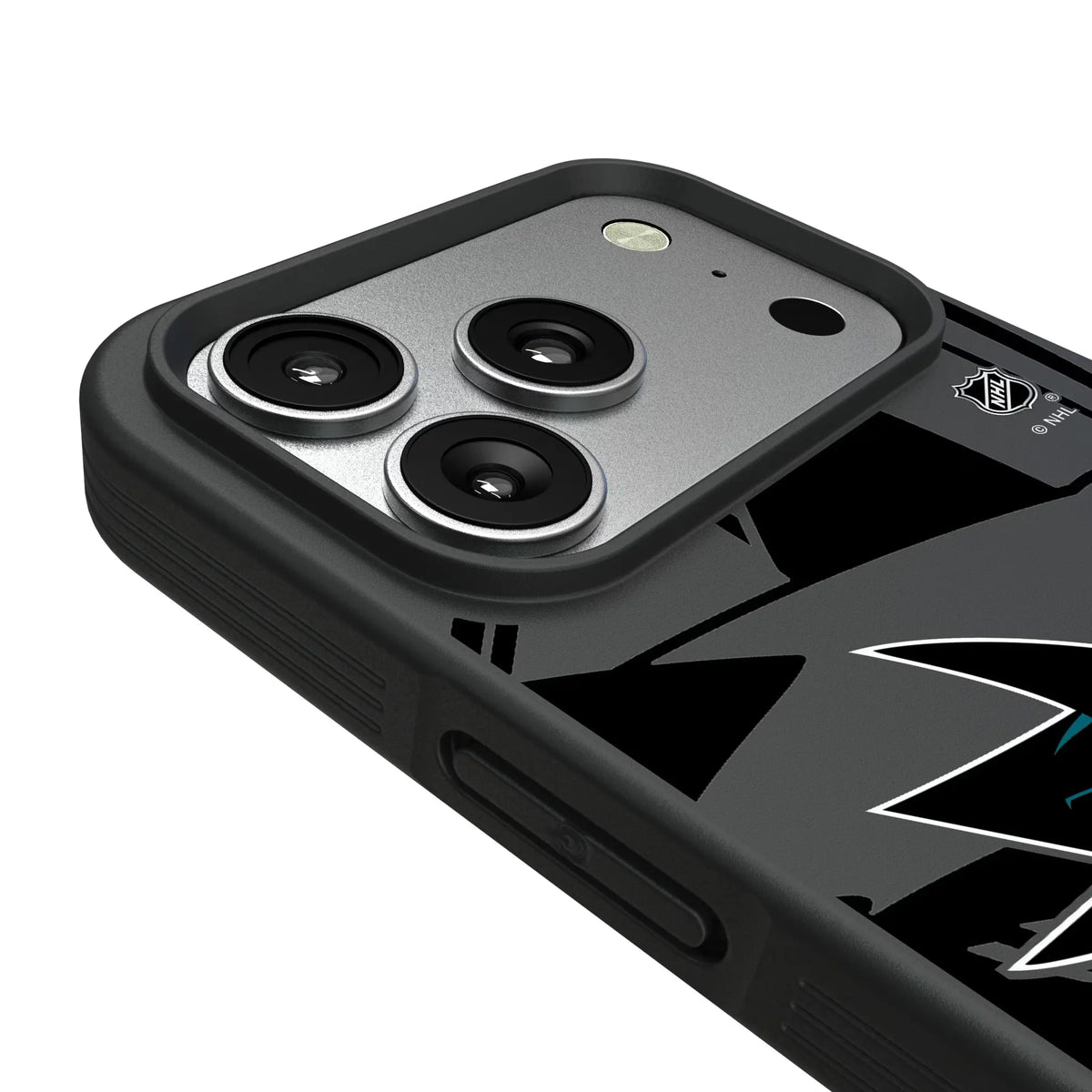 San Jose Sharks Personalized Tilt iPhone Bump Phone Case for Apple iPhone - Detail#Device_iPhone 17 Pro