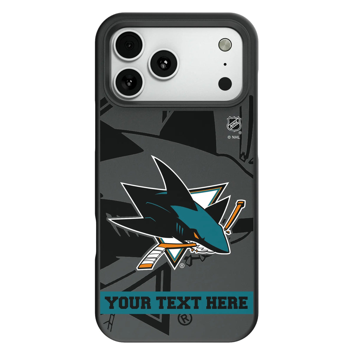 San Jose Sharks Personalized Tilt Bump Phone Case for Apple iPhone
