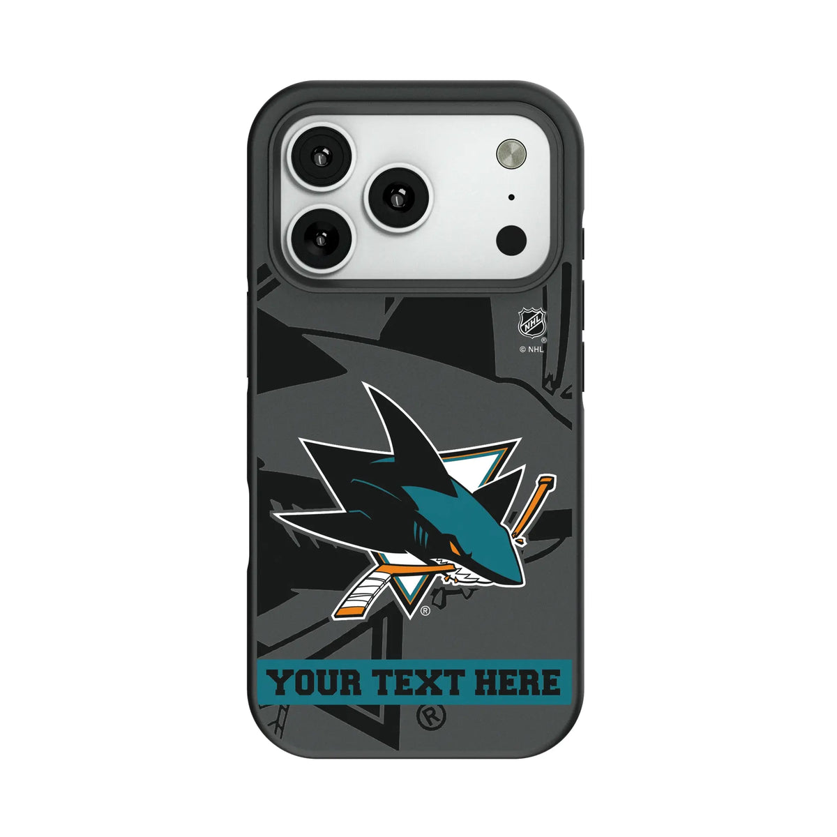 San Jose Sharks Personalized Tilt Bump Phone Case for Apple iPhone