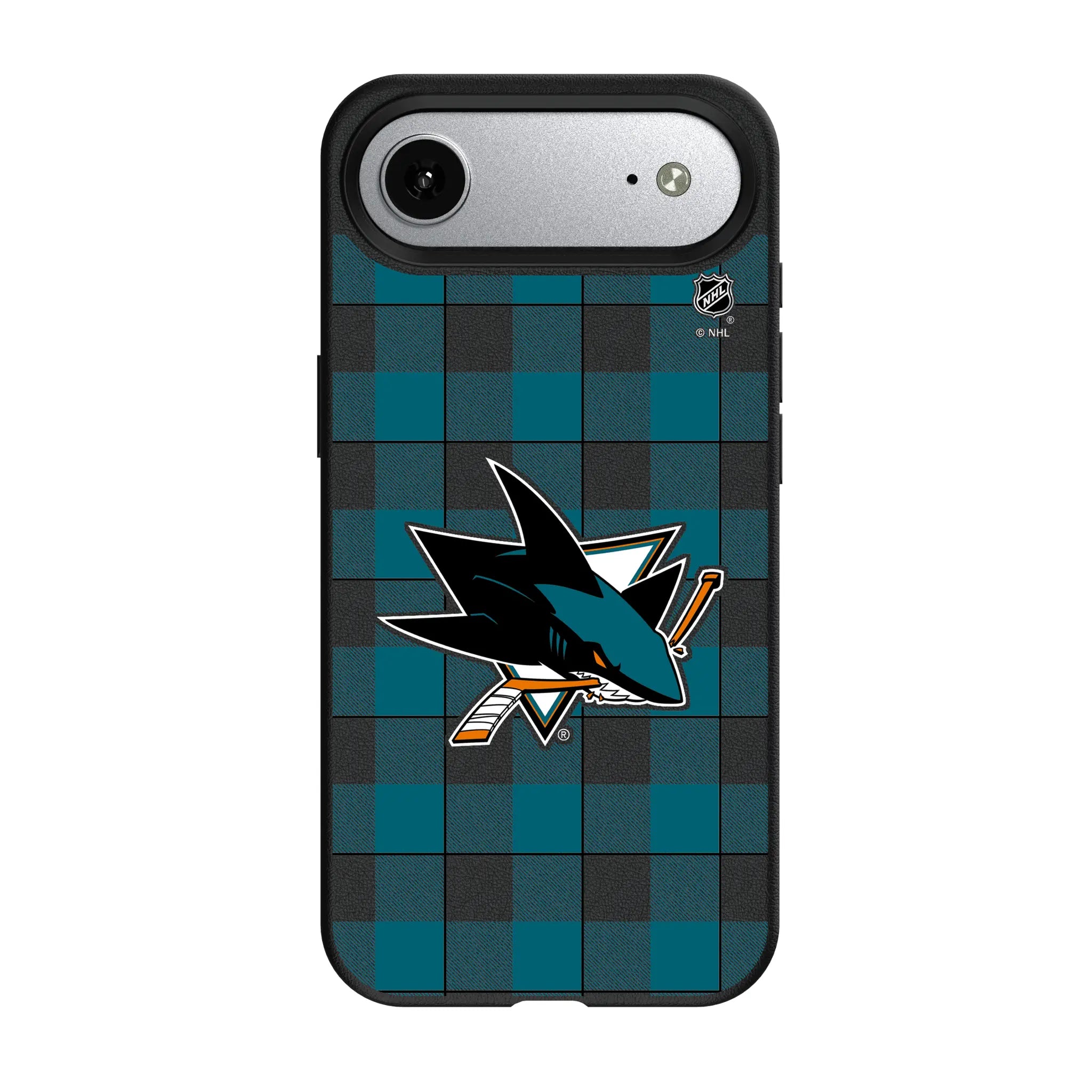 San Jose Sharks Plaid iPhone MagSafe Compatible Phone Case for Apple iPhone#Device_iPhone Air