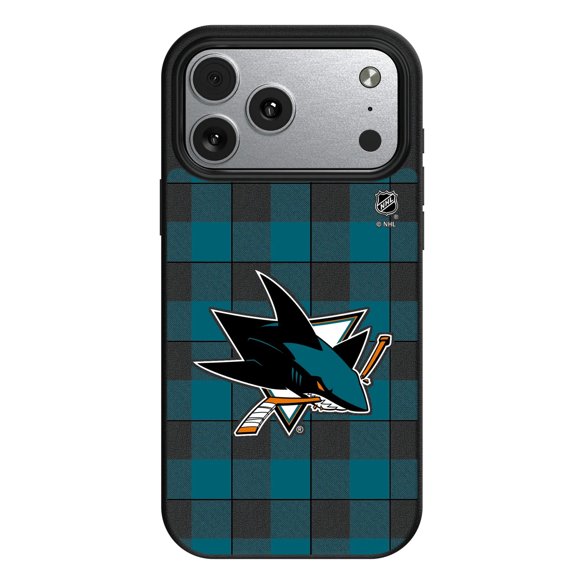 San Jose Sharks Plaid iPhone MagSafe Compatible Phone Case for Apple iPhone#Device_iPhone 17 Pro Max